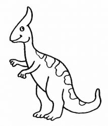 plansa de colorat animale dinozauri #14