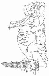 plansa de colorat animale dinozauri #2