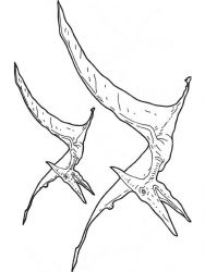 plansa de colorat animale dinozauri #15