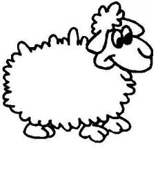 plansa de colorat animale oi #2