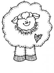 plansa de colorat animale oi #9