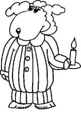 plansa de colorat animale oi #10