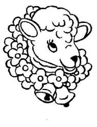 plansa de colorat animale oi #12