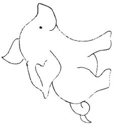 plansa de colorat animale purcelusi #18