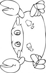 plansa de colorat animale raci #1