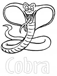 plansa de colorat animale serpi #15