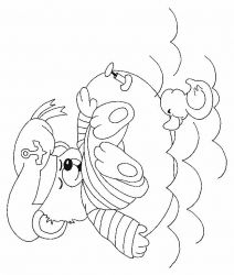 plansa de colorat animale ursuleti #17