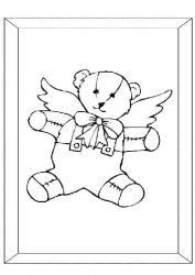 plansa de colorat animale ursuleti #1