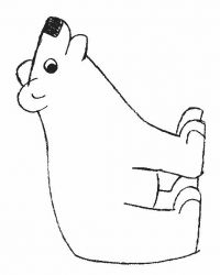 plansa de colorat animale ursuleti #8