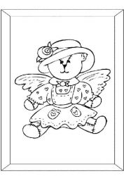 plansa de colorat animale ursuleti #9