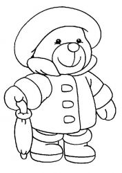 plansa de colorat animale ursuleti #17