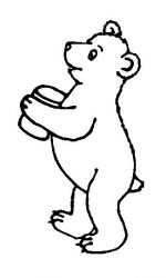 plansa de colorat animale ursuleti #5