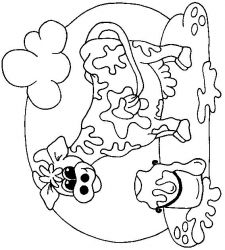 plansa de colorat animale vaci #16