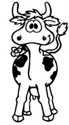 plansa de colorat animale vaci #5