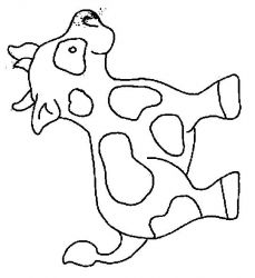 plansa de colorat animale vaci #18
