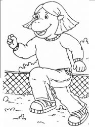 plansa de colorat arthur si prietenii sai #19