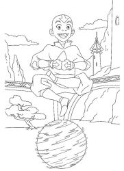 plansa de colorat avatar #2