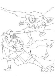 plansa de colorat avatar #3