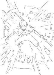 plansa de colorat avatar #4