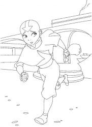 plansa de colorat avatar #5