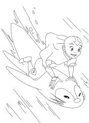 plansa de colorat avatar #6