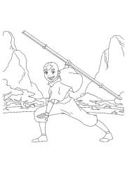 plansa de colorat avatar #7