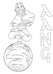 plansa de colorat avatar #8
