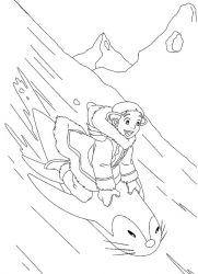 plansa de colorat avatar #13