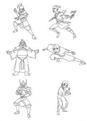 plansa de colorat avatar #16