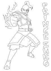 plansa de colorat avatar #17