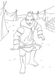 plansa de colorat avatar #18