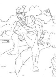 plansa de colorat avatar #19