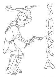 plansa de colorat avatar #20