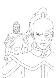 plansa de colorat avatar #21