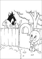 plansa de colorat baby tunes #3