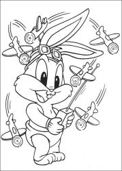 plansa de colorat baby tunes #6