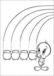 plansa de colorat baby tunes #8