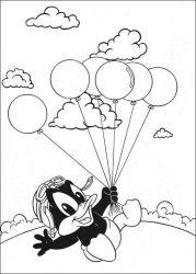 plansa de colorat baby tunes #11