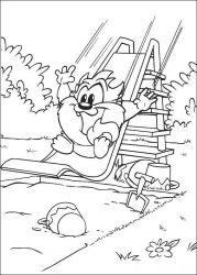 plansa de colorat baby tunes #21