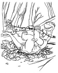 plansa de colorat bebe dinozauri #9