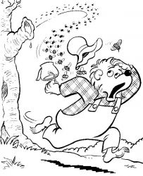 plansa de colorat Berenstain Bears