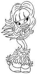 plansa de colorat Bratz