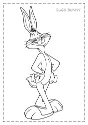 Planse De Colorat Cu Bugs Bunny Desene De Colorat Cu Bugs Bunny