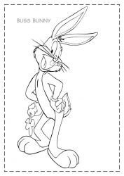 plansa de colorat bugs bunny #6