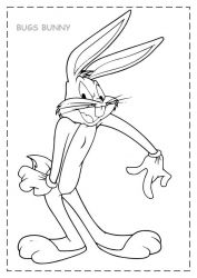 plansa de colorat bugs bunny #7