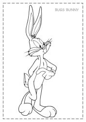 plansa de colorat bugs bunny #8