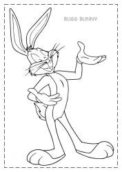 plansa de colorat bugs bunny #9