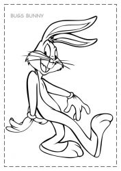 plansa de colorat bugs bunny #10