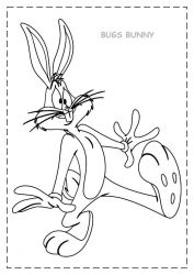 plansa de colorat bugs bunny #11