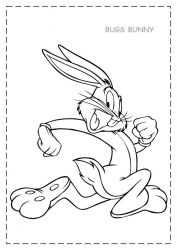plansa de colorat bugs bunny #14